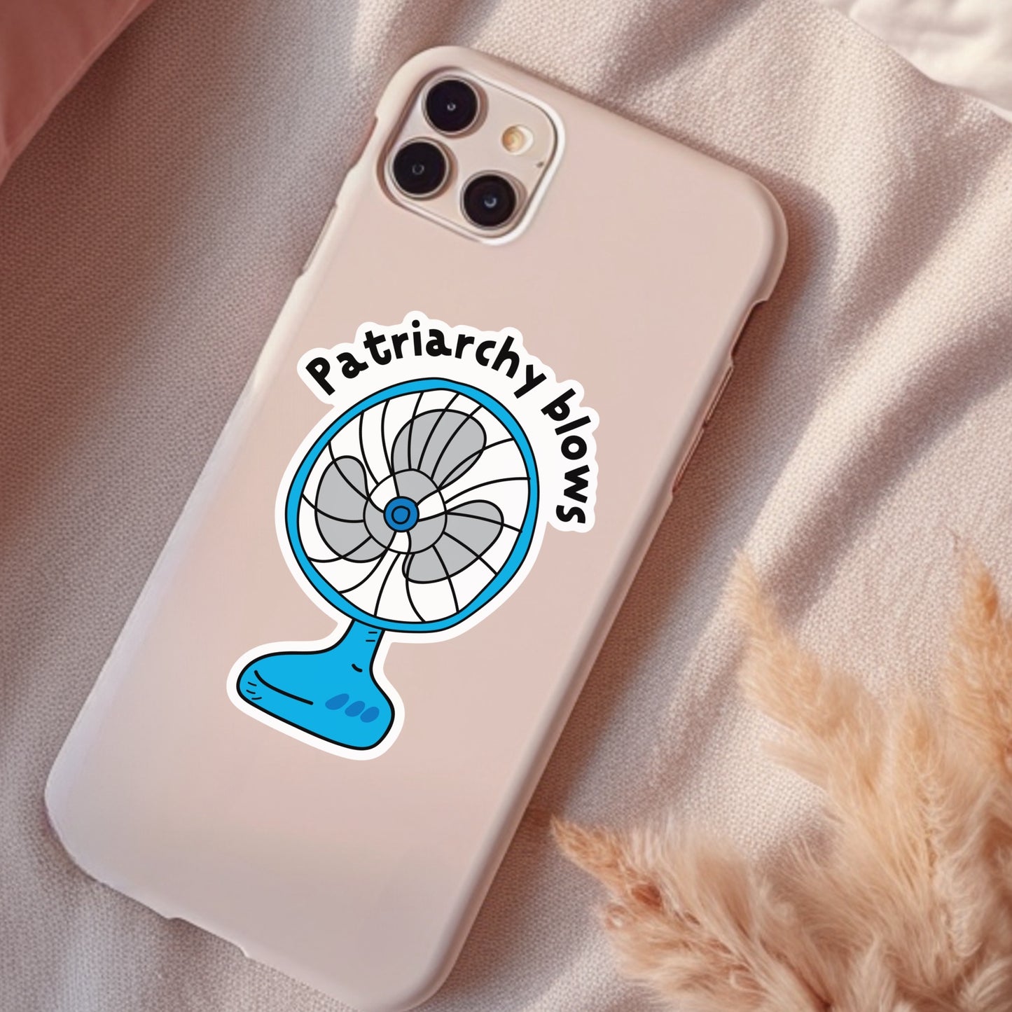 Patriarchy Blows, Waterproof Sticker, Water Bottle Sticker, Kindle Sticker, Laptop Sticker, Social Justice Stickers, Feminist Stickers