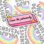 Erase The Patriarchy, Waterproof Sticker, Water Bottle Sticker, Kindle Sticker, Laptop Sticker, Social Justice Stickers, Feminist Stickers