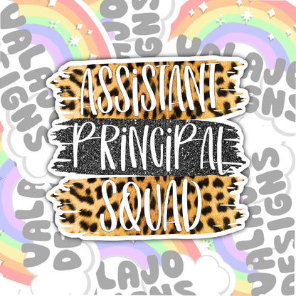 Assistant Principal Squad Sticker, Waterproof Sticker