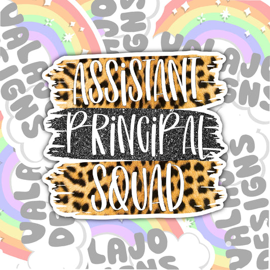 Assistant Principal Squad Sticker, Waterproof Sticker