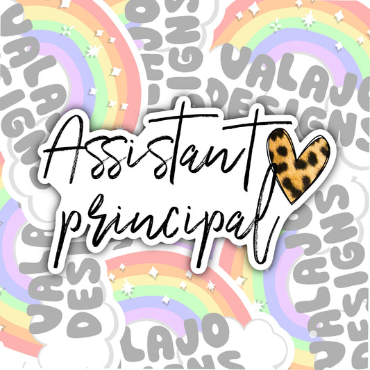 Assistant Principal Sticker, Waterproof Sticker