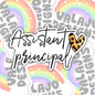 Assistant Principal Sticker, Waterproof Sticker