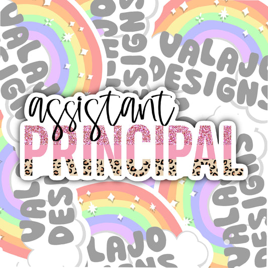 Assistant Principal Sticker, Waterproof Sticker