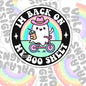 I'm Back On My Boo Sheet, Funny Waterproof Sticker, Sarcastic Water Bottle Sticker, Kindle Sticker, Laptop Sticker