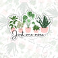Just One More Plant, Crazy Plant Lady, Plant Addict Waterproof Sticker, Water Bottle Sticker, Kindle Sticker, Laptop Sticker