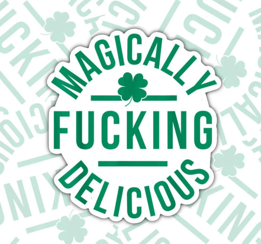Magically Fucking Delicious, Waterproof Sticker, Water Bottle Sticker, Kindle Sticker, Laptop Sticker