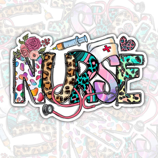 Nurse Sticker, Waterproof Sticker
