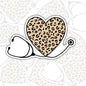 Nurse Stethoscope Sticker, Waterproof Sticker