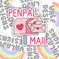 Penpal Mail Sticker, Waterproof Sticker, Water Bottle Sticker, Kindle Sticker, Laptop Sticker, Penpal Stickers, Cute Snail Mail And Letter Writing Stickers