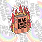 Read Banned Books, Book-ish Waterproof Sticker, Water Bottle Sticker, Kindle Sticker, Laptop Sticker
