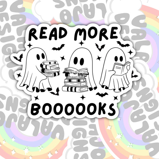 Read More Booooks, Book-ish Waterproof Sticker