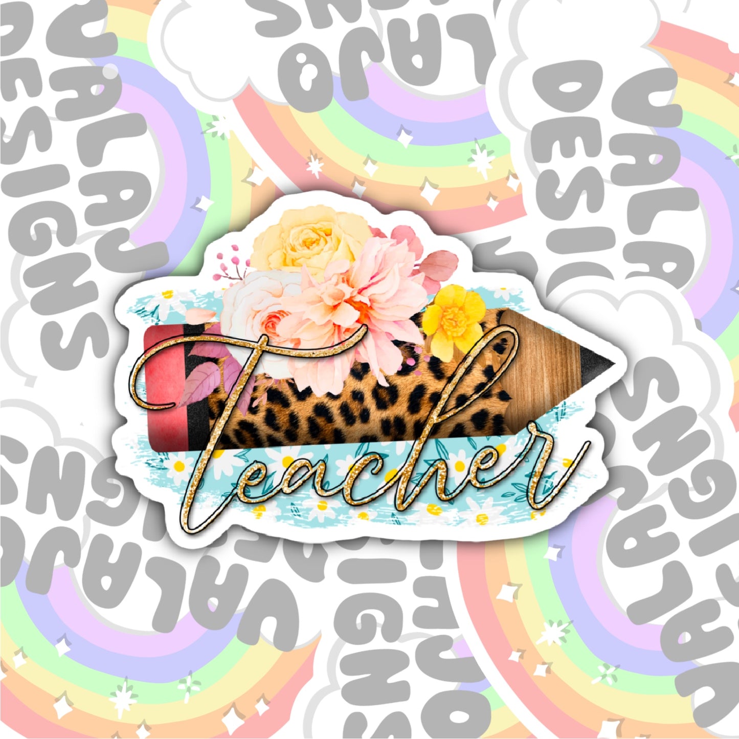 Teacher Sticker, Waterproof Sticker