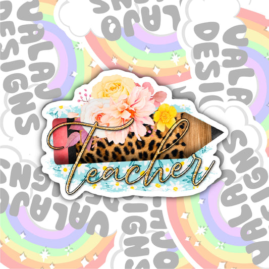 Teacher Sticker, Waterproof Sticker