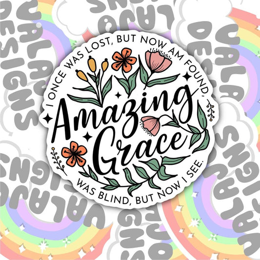 God Is Amazing, Christian Waterproof Sticker, Water Bottle Sticker, Kindle Sticker, Laptop Sticker