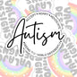 Seeing The World Differently, Autism Support, Waterproof Sticker, Water Bottle Sticker, Kindle Sticker, Laptop Sticker