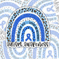 Autism Awareness, Blue Autism Support Waterproof Sticker, Water Bottle Sticker, Kindle Sticker, Laptop Sticker