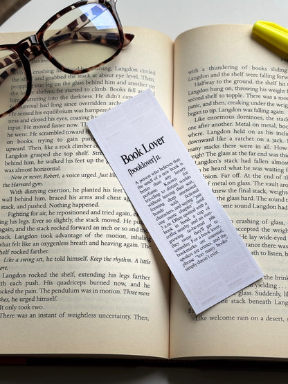 Book Lover Bookmark, Handmade Bookmark for Books And Journals