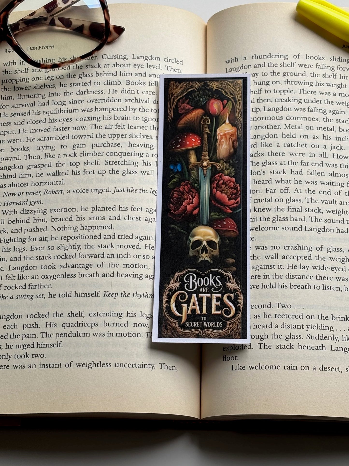 Books Are Gates, Handmade Bookmark for Books And Journals