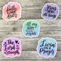 Christianity Sticker Pack, Livin' On A Prayer, Waterproof Stickers, Water Bottle Sticker, Kindle Sticker, Laptop Sticker