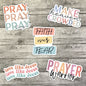 Christian Sticker Pack, Faith Over Fear, Waterproof Sticker, Water Bottle Sticker, Kindle Sticker, Laptop Sticker
