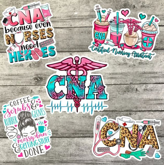 CNA Sticker Pack, CNA Life, Waterproof Sticker, Water Bottle Sticker, Kindle Sticker, Laptop Sticker