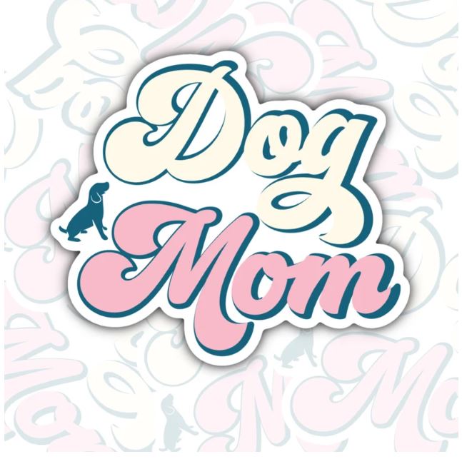 Dog Mom, Animal Lovers, Gifts For Dog Mom, Waterproof Sticker, Water Bottle Sticker, Kindle Sticker, Laptop Sticker
