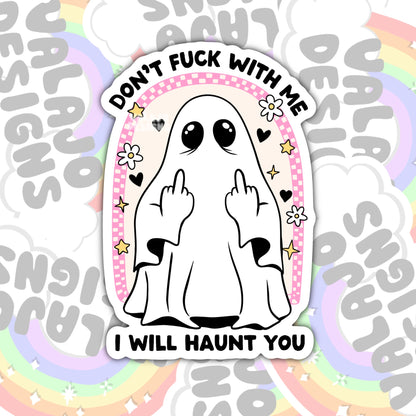Don't Fuck With Me, Waterproof Sticker, Water Bottle Sticker, Kindle Sticker, Laptop Sticker