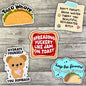 Moody Without Foody, Funny Offensive Sticker Pack, Waterproof Stickers, Water Bottle Sticker, Kindle Sticker, Laptop Sticker