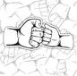 Fist Bump With Dad, Sweet Waterproof Sticker, Water Bottle Sticker, Kindle Sticker, Laptop Sticker, Parent Life, Dad Life