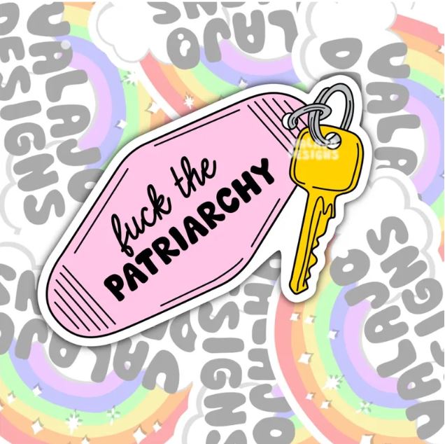 Fuck The Patriarchy, Waterproof Sticker, Water Bottle Sticker, Kindle Sticker, Laptop Sticker, Social Justice Stickers, Feminist Stickers