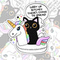 Giddy Up Bitches, There's Chaos To Spread, Funny Waterproof Sticker, Sarcastic Water Bottle Sticker, Kindle Sticker, Laptop Sticker