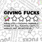 No Fucks To Give, Funny Waterproof Sticker, Offensive Water Bottle Sticker, Sarcastic Kindle Sticker, Laptop Sticker