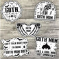 Goth Mom Sticker Pack, Waterproof Stickers, Water Bottle Sticker, Kindle Sticker, Laptop Sticker