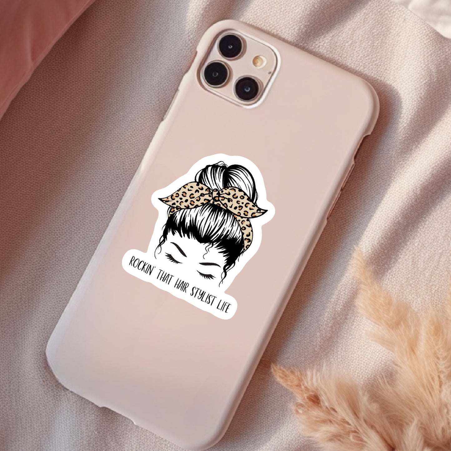 Rockin' That Hair Stylist Life, Waterproof Sticker