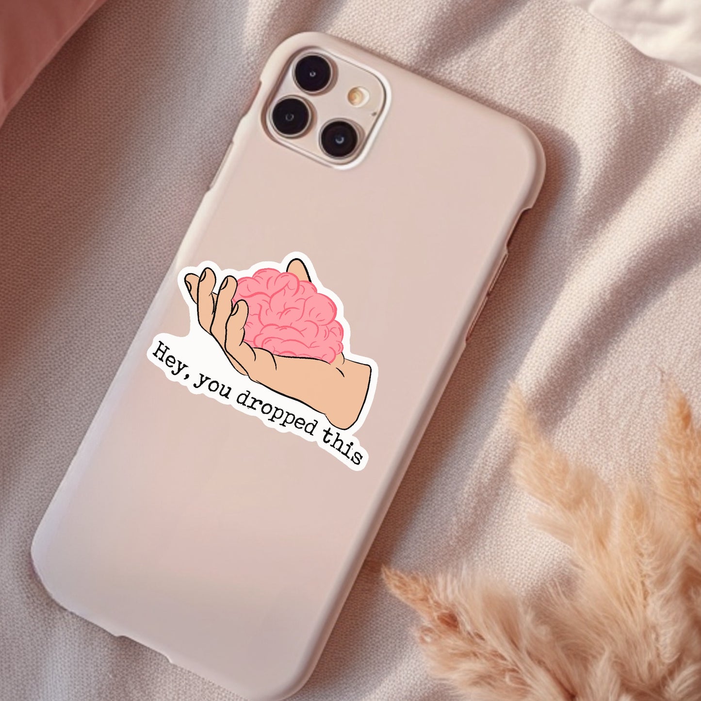Hey, You Dropped This, Funny Waterproof Sticker, Sarcastic Water Bottle Sticker, Kindle Sticker, Laptop Sticker