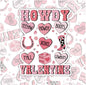 Howdy Valentine, Waterproof Sticker, Water Bottle Sticker, Kindle Sticker, Laptop Sticker