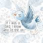 If I Was A Bird I Know Who I'd Shit On, Funny Waterproof Sticker, Sarcastic Water Bottle Sticker, Kindle Sticker, Laptop Sticker