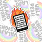 In A Really Great Place In My Book, Not Mentally, Funny Book-ish Waterproof Sticker, Water Bottle Sticker, Kindle Sticker, Laptop Sticker