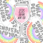 Jesus Drank Wine Too, Christian Waterproof Sticker, Funny Water Bottle Sticker, Kindle Sticker, Laptop Sticker