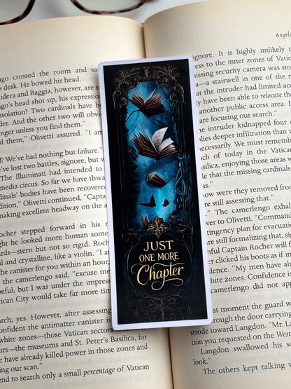 Just One More Chapter, Handmade Bookmark for Books And Journals