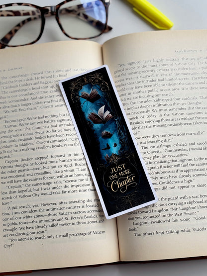 Just One More Chapter, Handmade Bookmark for Books And Journals