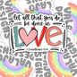 Let All You Do Be Done In Love, Christian Waterproof Sticker, Water Bottle Sticker, Kindle Sticker, Laptop Sticker