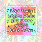 Life Begins When You Start Giving Less Fucks, Mental Health Waterproof Sticker, Funny Water Bottle Sticker, Kindle Sticker, Laptop Sticker