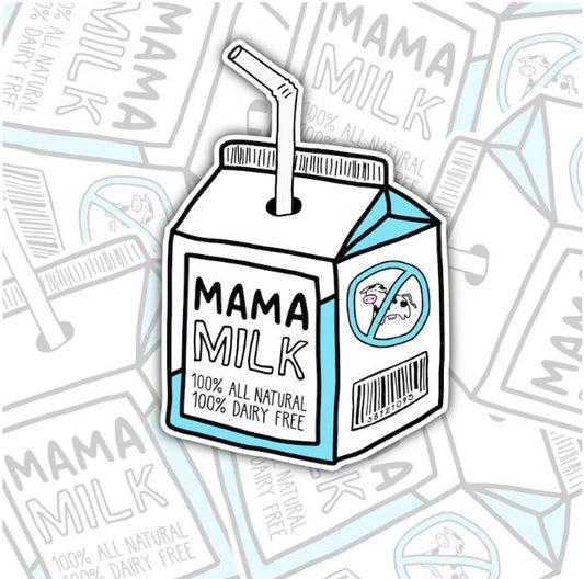 Mama's Milk, Breastfeeding Life Waterproof Sticker, Water Bottle Sticker, Kindle Sticker, Laptop Sticker, Parent Life Stickers