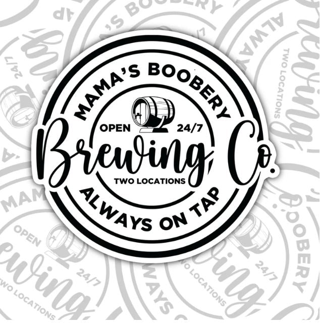 Mama's Boobery, Mom Life Waterproof Sticker, Water Bottle Sticker, Kindle Sticker, Laptop Sticker, Parent Life Stickers
