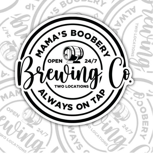 Mama's Boobery, Mom Life Waterproof Sticker, Water Bottle Sticker, Kindle Sticker, Laptop Sticker, Parent Life Stickers