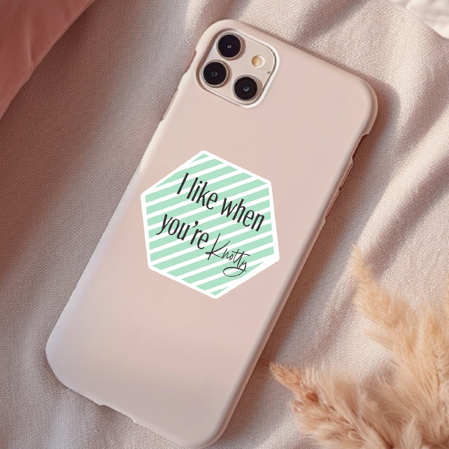 I Like When You're Knotty, Waterproof Sticker