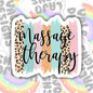 Massage Therapy Sticker, Waterproof Sticker