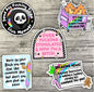 It's Fine, I'm Fine, Mental Health Sticker Pack, Waterproof Stickers, Water Bottle Sticker, Kindle Sticker, Laptop Sticker