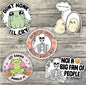 Let Karma Handle It, Mental Health Sticker Pack, Waterproof Stickers, Water Bottle Sticker, Kindle Sticker, Laptop Sticker